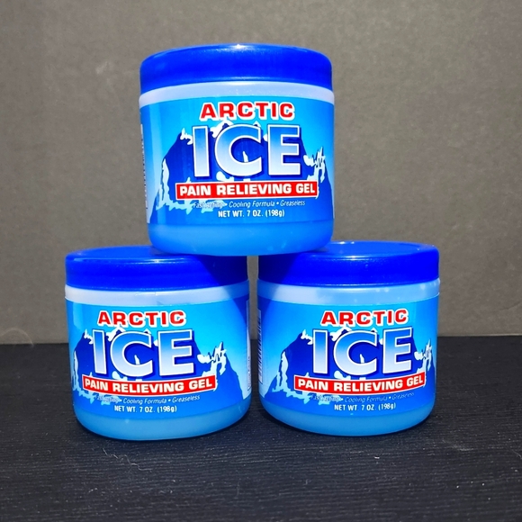 🟤 $ 7.00 PAIN RELIEVING GEL ARCTIC ICE 7oz Each SET of 3 - Picture 1 of 5